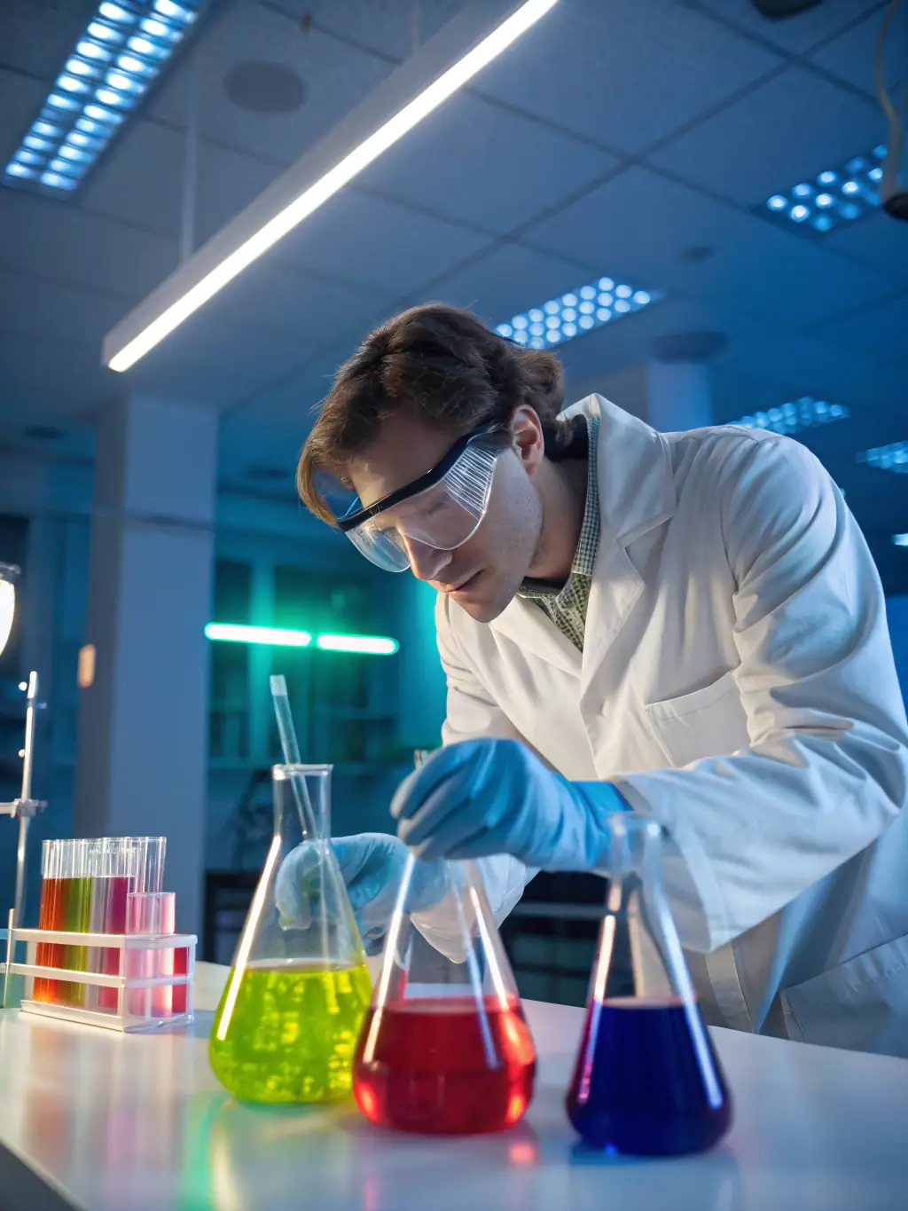 A visually striking image of a scientist working with advanced laboratory equipment, symbolizing the cutting-edge research and development that drives innovation in the science sector.